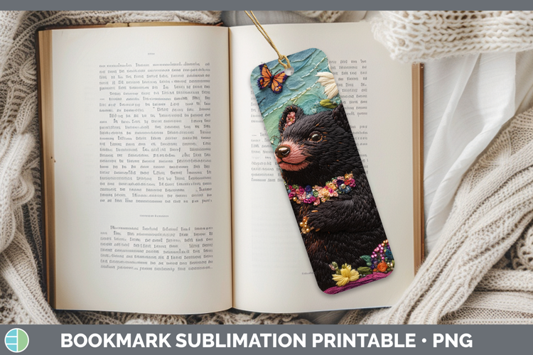 Safari Embroider Tasmanian Devil Bookmark Sublimation Printa