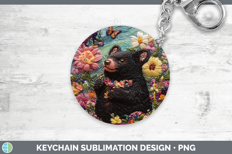 Safari Embroider Tasmanian Devil Keychain Sublimation Keyrin