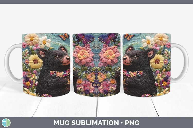 GorgeousSafari Embroider Mug Wrap design.