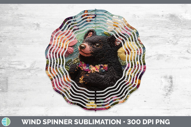 GorgeousSafari Embroider Wind Spinner design.