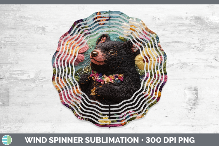 Safari Embroider Tasmanian Devil Wind Spinner Sublimation Sp