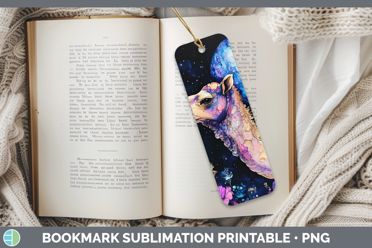 Safari Galaxy Camel Bookmark Sublimation Printable Designs