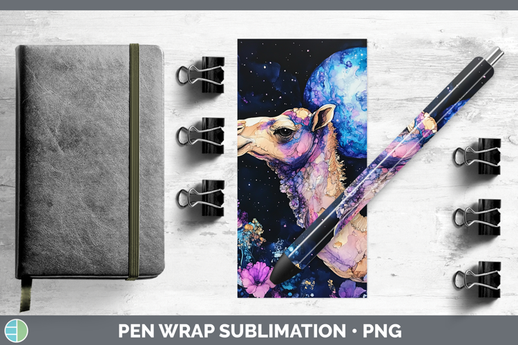 Safari Galaxy Camel Pen Wrap Sublimation Pen Designs