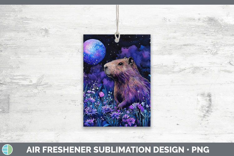 Safari Galaxy Capybara Air Freshener Sublimation Car Freshen