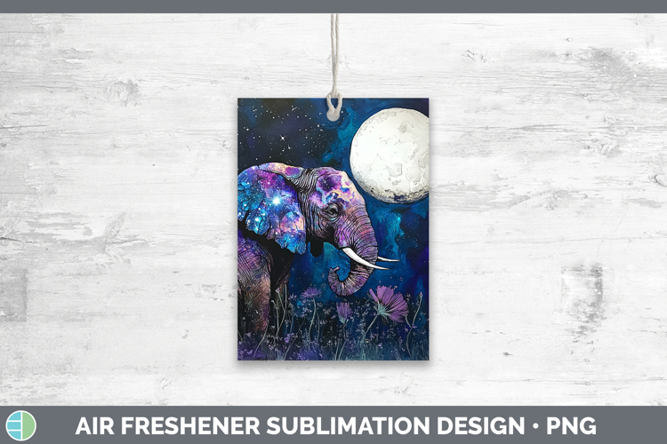 Safari Galaxy Elephant Air Freshener Sublimation Car Freshen