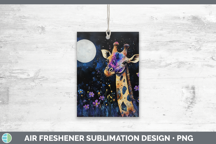 Safari Galaxy Giraffe Air Freshener Sublimation Car Freshene