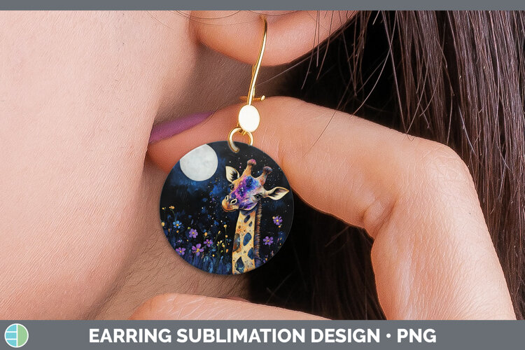 GorgeousSafari Galaxy Round Earrings design.