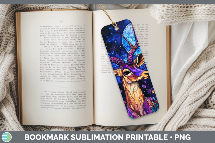 Safari Galaxy Impala Bookmark Sublimation Printable Designs