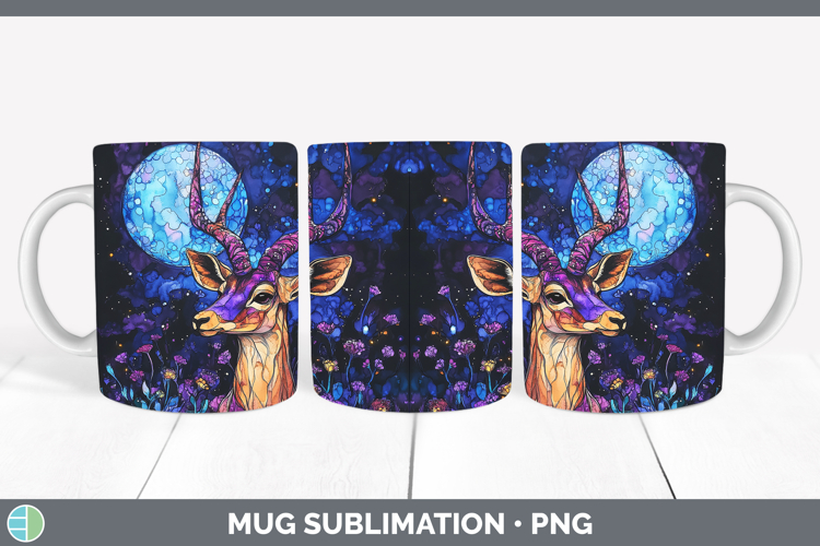 Safari Galaxy Impala Mug Wrap Sublimation Coffee Cup Designs