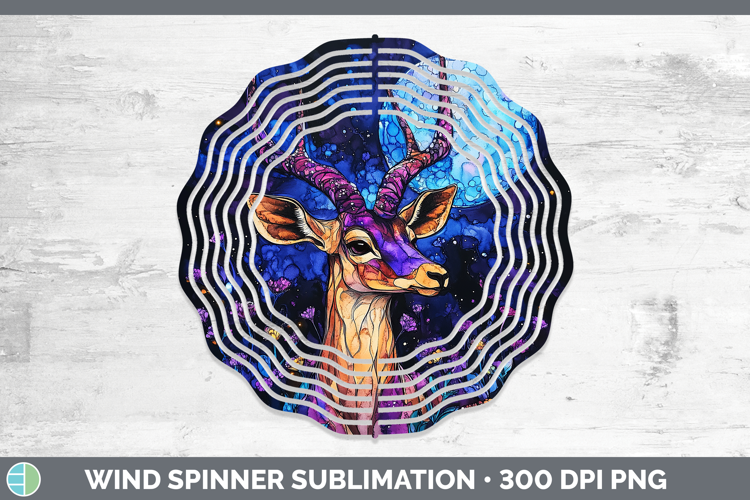 Safari Galaxy Impala Wind Spinner Sublimation Spinner Design