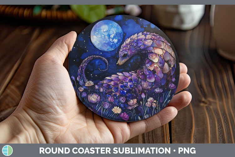 GorgeousSafari Galaxy Round Coaster design.