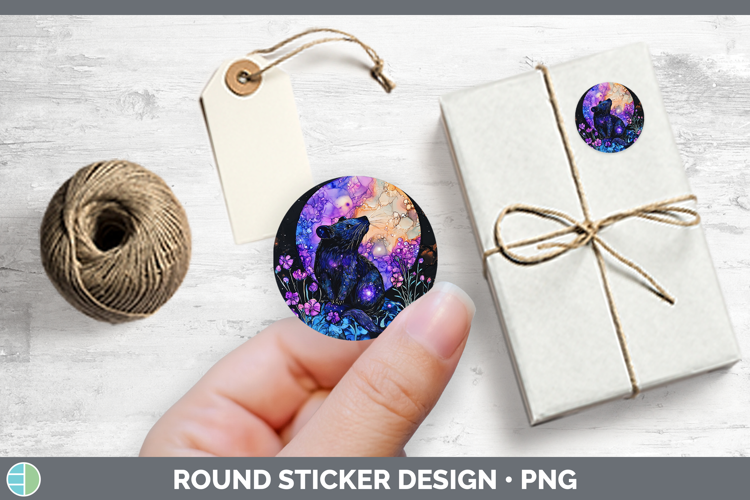 Safari Galaxy Tasmanian Devil Stickers | Round Labels Design
