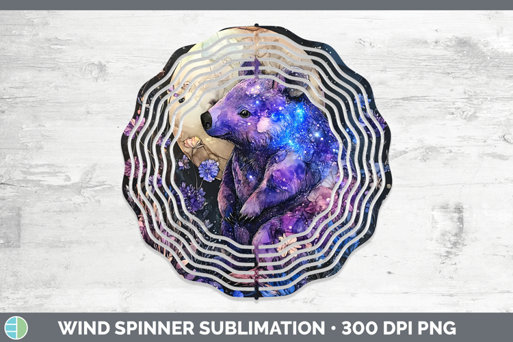 Safari Galaxy Wombat Wind Spinner Sublimation Spinner Design