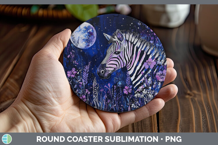 GorgeousSafari Galaxy Round Coaster design.