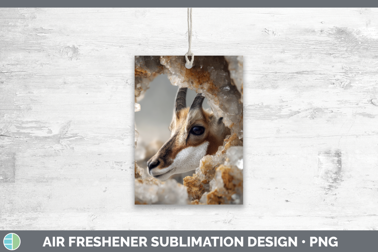 Antelope Air Freshener Safari Geode Wall Sublimation Car Fre