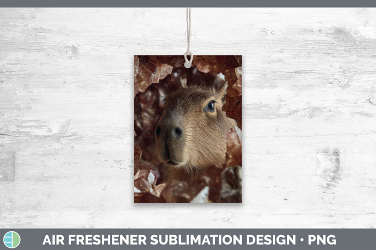 Capybara Air Freshener Safari Geode Wall Sublimation Car Fre
