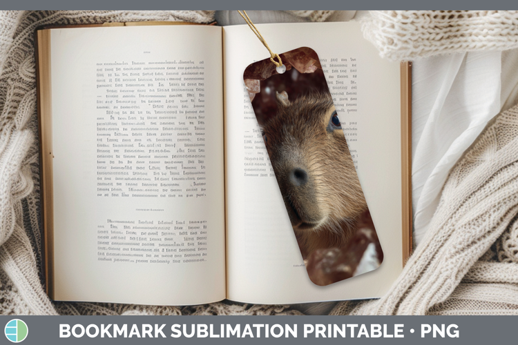 Capybara Bookmark Safari Geode Wall Sublimation Printable De