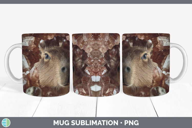 GorgeousSafari Geode Wall Mug Wrap design.