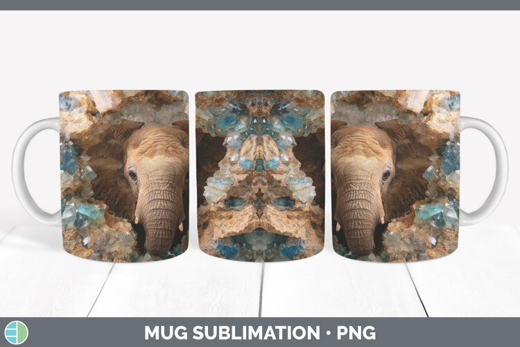 GorgeousSafari Geode Wall Mug Wrap design.