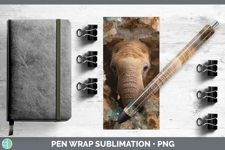 GorgeousSafari Geode Wall Pen Wrap design.