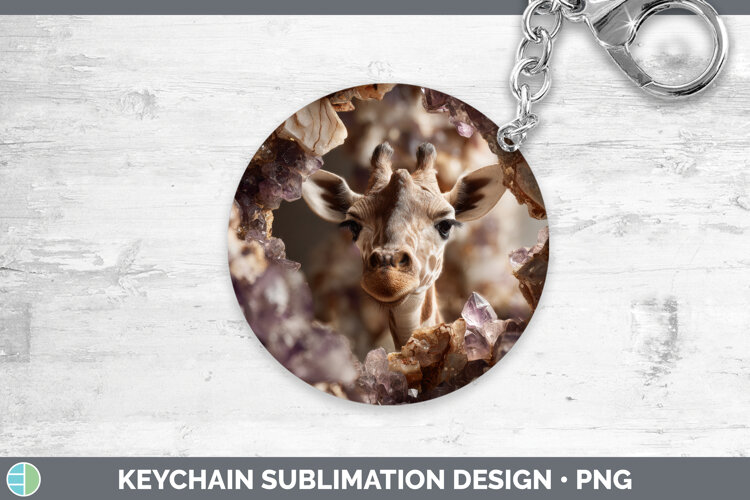 GorgeousSafari Geode Wall Keychain design.