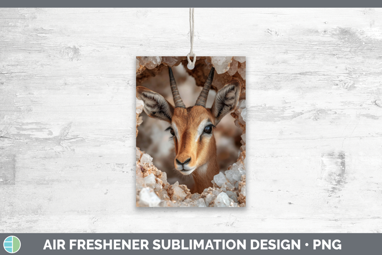 Impala Air Freshener Safari Geode Wall Sublimation Car Fresh