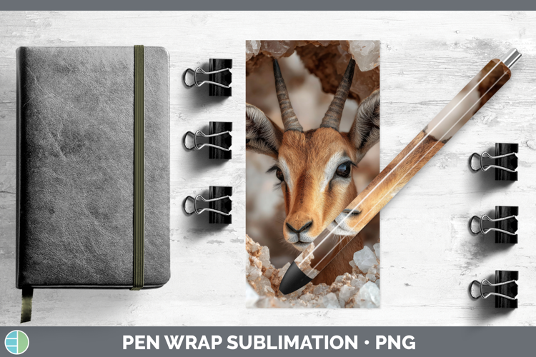 Impala Pen Wrap Safari Geode Wall Sublimation Pen Designs