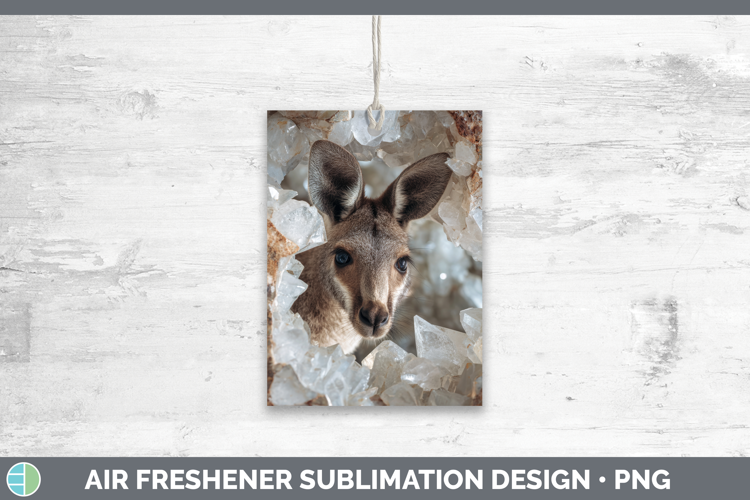 Kangaroo Air Freshener Safari Geode Wall Sublimation Car Fre