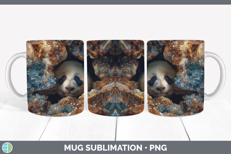 GorgeousSafari Geode Wall Mug Wrap design.