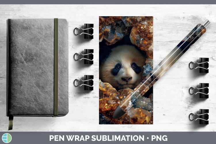 GorgeousSafari Geode Wall Pen Wrap design.