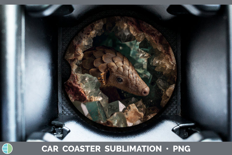 Pangolin Car Coaster Safari Geode Wall Sublimation Designs