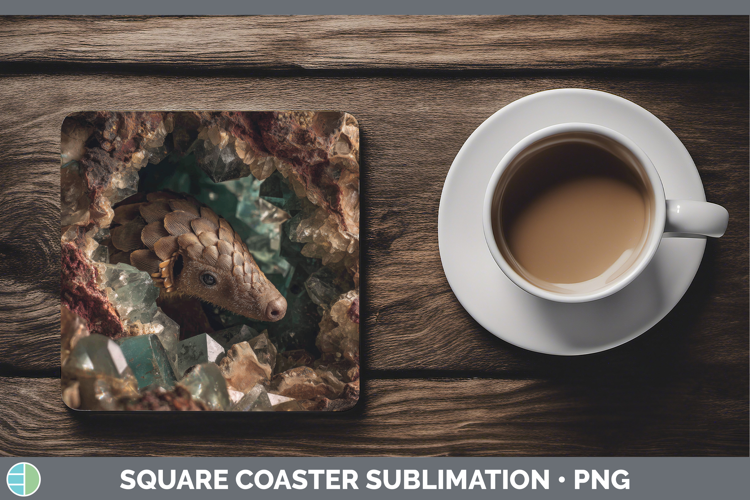 Pangolin Square Coaster Safari Geode Wall Sublimation Coaste