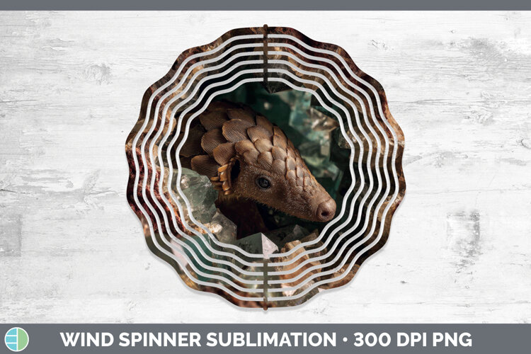 GorgeousSafari Geode Wall Wind Spinner design.