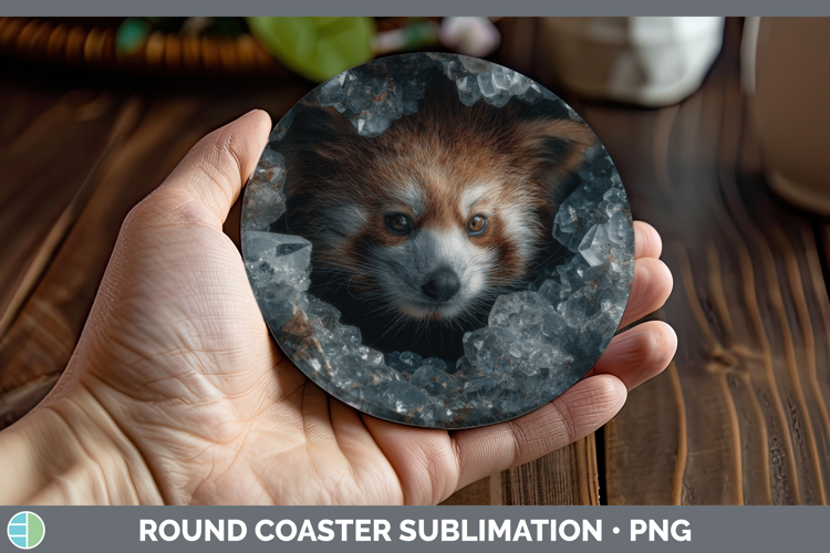 GorgeousSafari Geode Wall Round Coaster design.