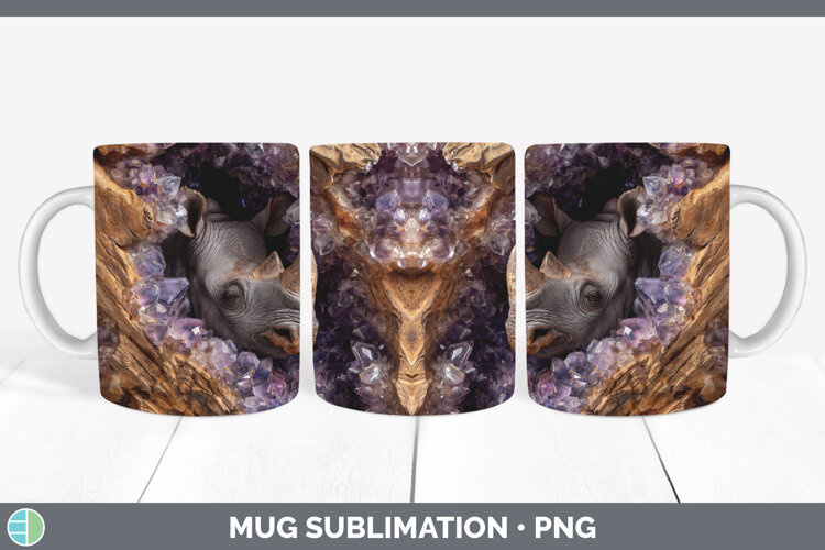GorgeousSafari Geode Wall Mug Wrap design.