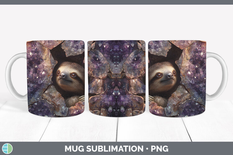 GorgeousSafari Geode Wall Mug Wrap design.