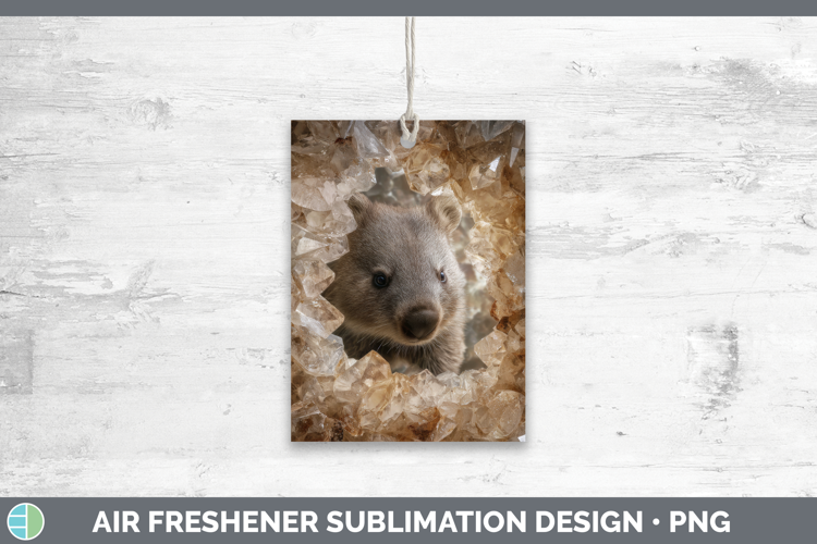 Wombat Air Freshener Safari Geode Wall Sublimation Car Fresh