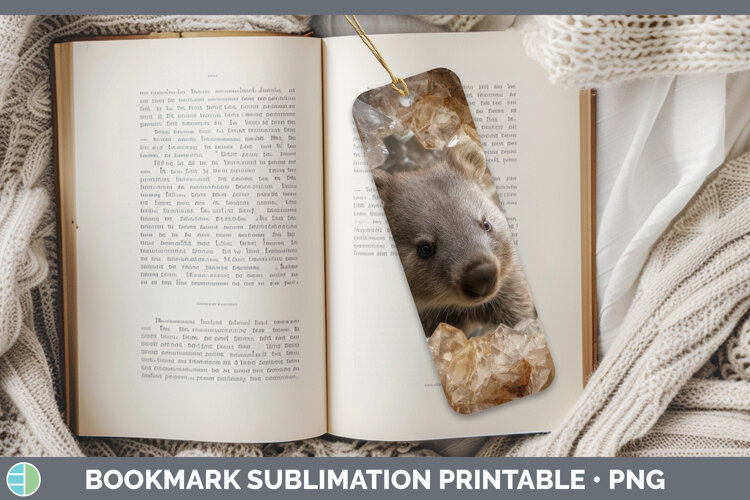 GorgeousSafari Geode Wall Bookmark design.