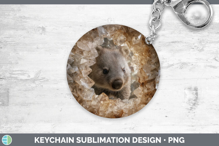 GorgeousSafari Geode Wall Keychain design.