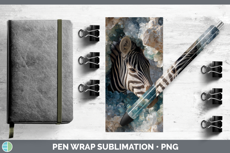 Zebra Pen Wrap Safari Geode Wall Sublimation Pen Designs
