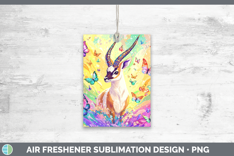 Safari Glitter Antelope Air Freshener Sublimation Car Freshe