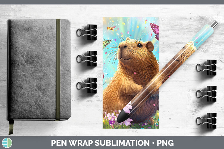 GorgeousSafari Glitter Pen Wrap design.
