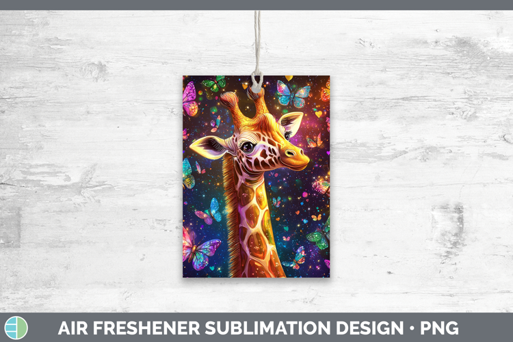 Safari Glitter Giraffe Air Freshener Sublimation Car Freshen