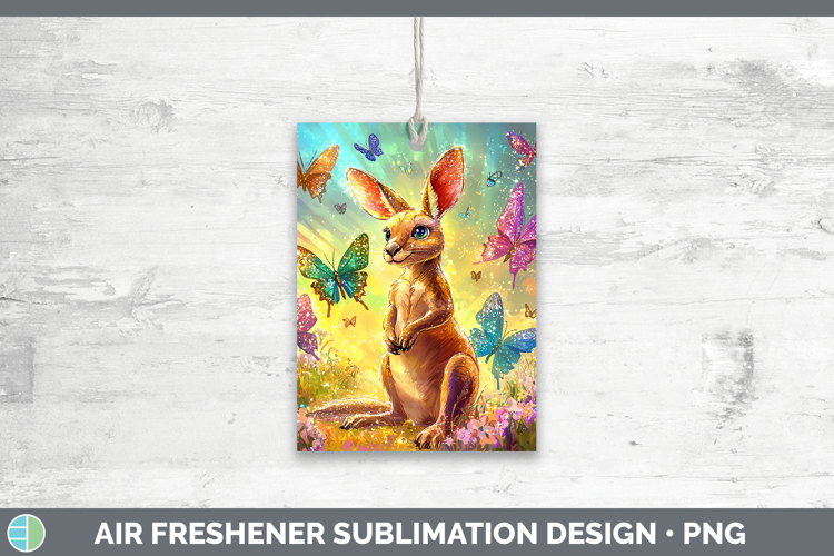 Safari Glitter Kangaroo Air Freshener Sublimation Car Freshe