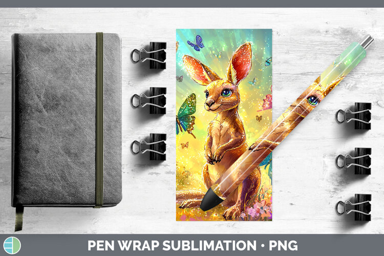 GorgeousSafari Glitter Pen Wrap design.