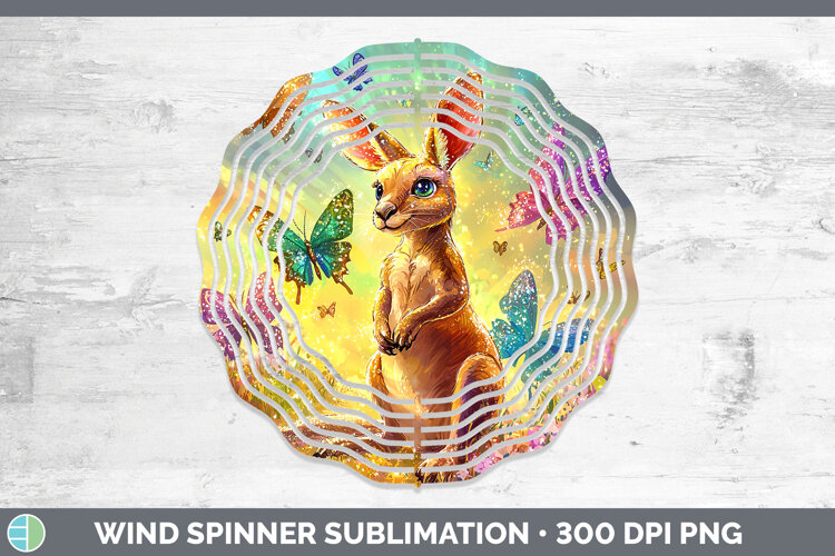 GorgeousSafari Glitter Wind Spinner design.
