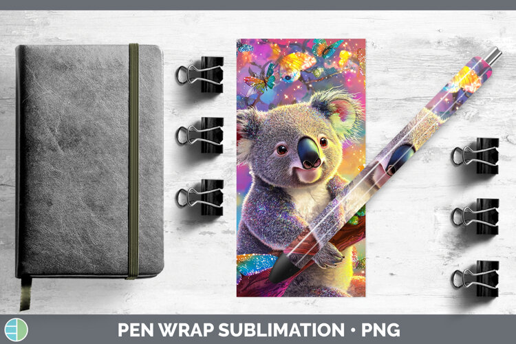 GorgeousSafari Glitter Pen Wrap design.