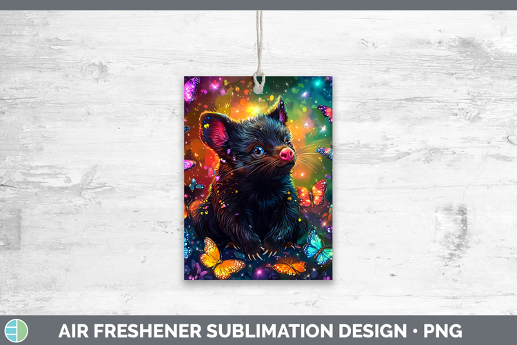 Safari Glitter Tasmanian Devil Air Freshener Sublimation Car