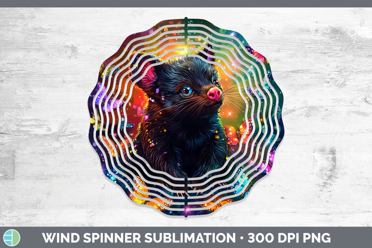 GorgeousSafari Glitter Wind Spinner design.