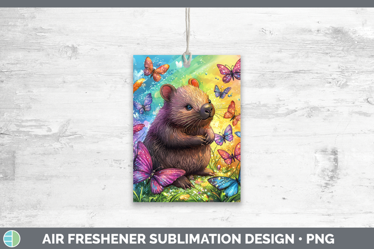 Safari Glitter Wombat Air Freshener Sublimation Car Freshene